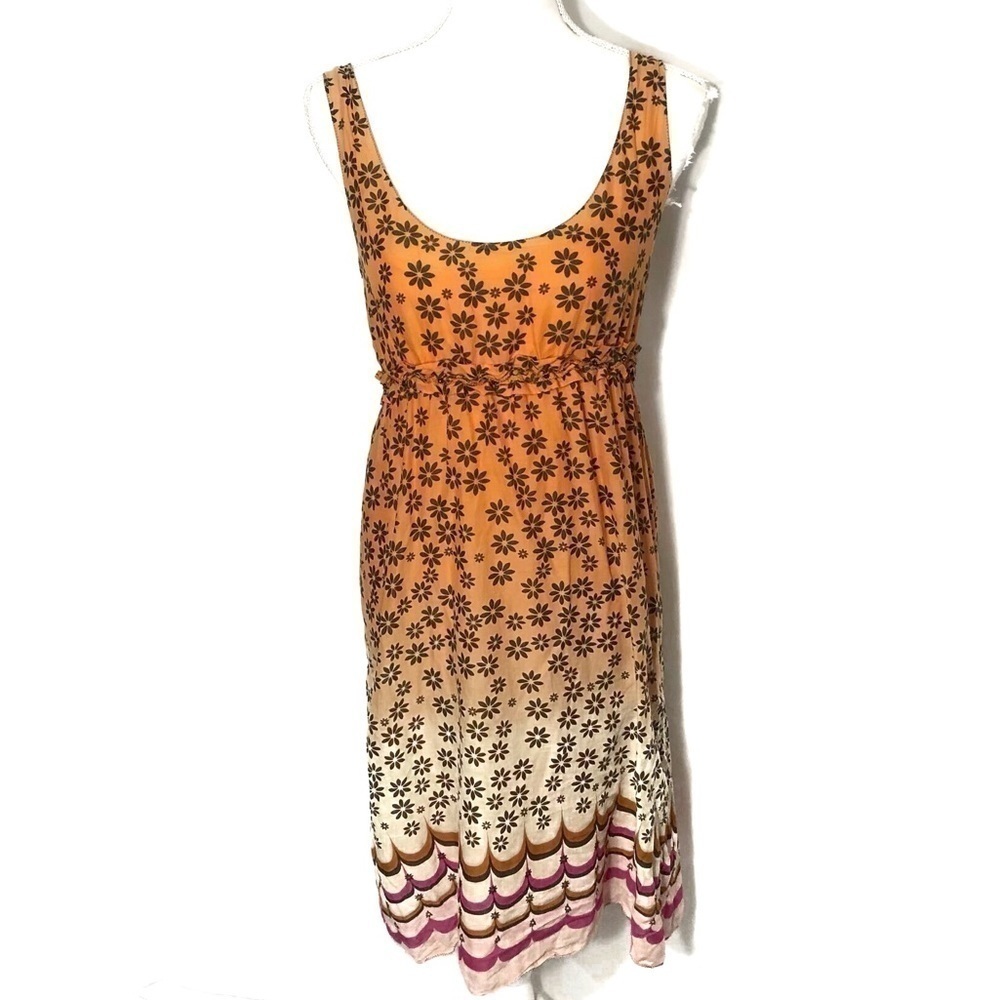 Max Studio Ombré Floral Dress Medium Women’s Midi